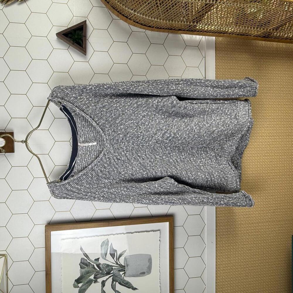 Free People Gray Bright Lights V-Neck Sweater - Size - Small